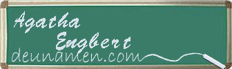 Agatha Engbert Visitenkarte
